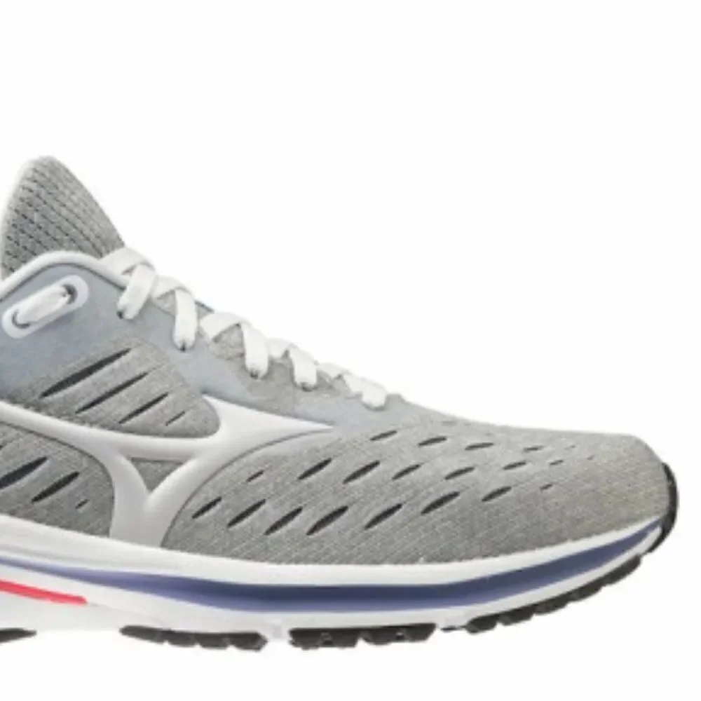 NEW in BOX MIZUNO WAVE RIDER 24 Grey Blue Red 7 US Women 37 EUR